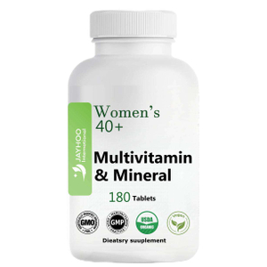 Multivitamintabletter f&ouml;r vuxna kvinnor, inneh&aring;llande j&auml;rn och biotin, icke-GMO, glutenfria, med organiska antioxidanter, fr&auml;mjar hud- och &ouml;gonh&auml;lsa