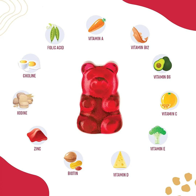 Suplemen Multivitamin Gummy All-in-one Untuk Meningkatkan Kesihatan Keseluruhan Secara Komprehensif