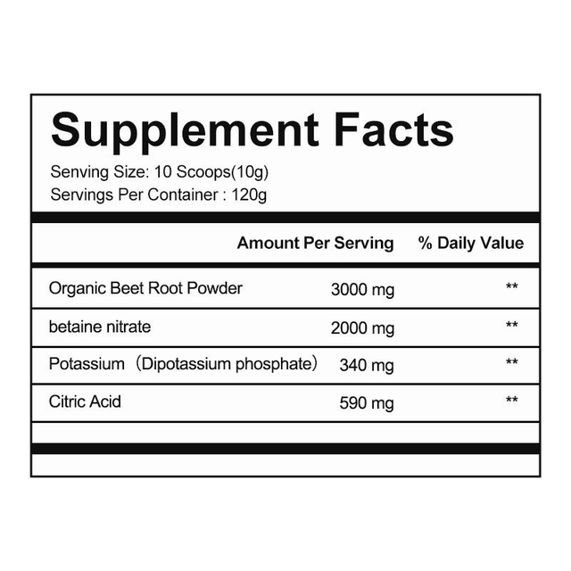 OEM پرائیویٹ لیبل دستیاب 100% آرگینک بیٹ روٹ پاؤڈر قدرتی توانائی، بلڈ سرکولیشن سپورٹ ویگن، غیر GMO