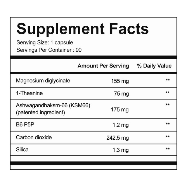 OEM/ODM Magnesium Glycinate Kapsler, meget absorberbart magnesium, underst&oslash;tter s&oslash;vn og muskelafslapning