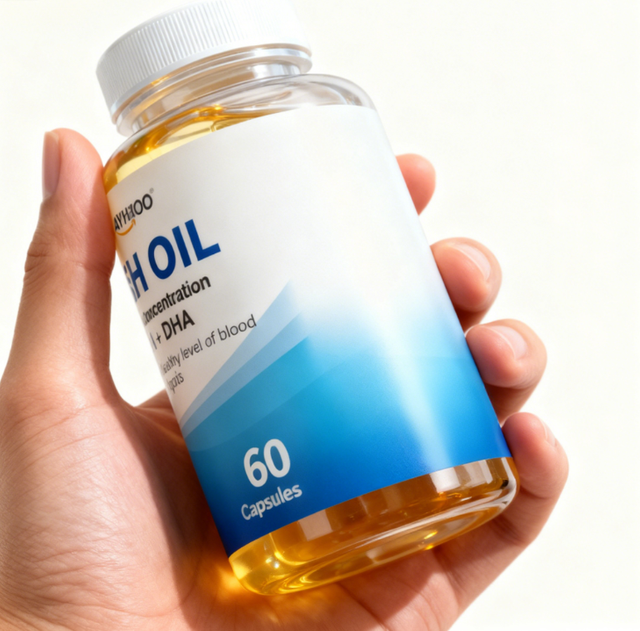 OEM/ODM 6000mg visolie sagtegels, wat EPA DHA Omega-3 bevat, nie-GMO, geskik vir volwassenes, ondersteun brein- en bloedgesondheid